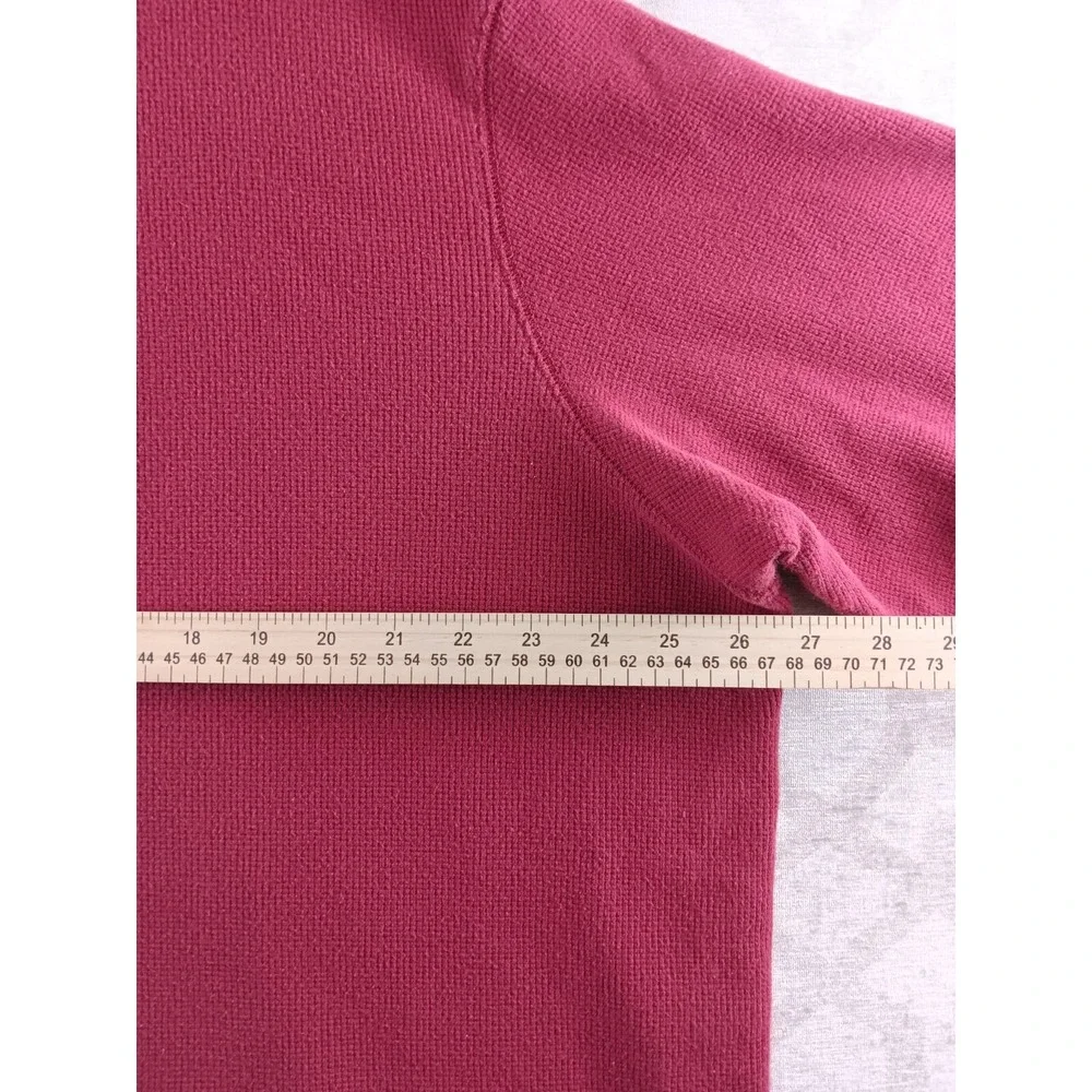 VINTAGE Eddie Bauer Sweater Mens Extra Large Red Long Sleeve Pullover - Picture 3 of 8